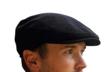 Fqzilon Boys Polyvinyl Chloride (Pvc) Stylish Flat Black Caps, Free Size