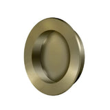 Deltana Fp238u5 Pocket & Sliding Door Round Flush Pull, Antique Brass