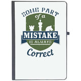 Udnag Ruled Notebook Diary Chess | Some Part Of A Mistake Is Always Correct, [A5 80Pages 80Gsm]
