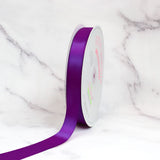 Creative Ideas Solid Satin Ribbon, 7/8 by 100 Yard, Plum, Solid