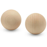 4 inch Round Wooden Balls for Crafts, Bag of 2 Unfinished and Smooth Round Birch Hardwood Balls, and Wooden Spheres, by Woodpeck