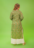 Gosriki Women'S Rayon Blend Straight Chikankari Embroidered Kurta (Nakusha Green-Gs_Xl_Green_X-Large),Green,,B0D671DZ5J