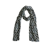 Cashmere CraftwomenS Printed Scarf (Ov12_Blk/White_Free Size)