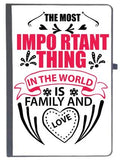 Udnag Ruled Notebook Diary Family | The Most Important, [A5 80Pages 80Gsm]