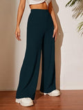 Toplot Women'S Ribbed Knit Wide-Leg Pants(Jqrd-Trouser-5252-Teal-34),Teal,34,B0F2992QL3