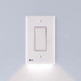 10 Pack - SnapPower SwitchLight - LED Night Light - For Single-Pole Light Switches - Light Switch Plate With LED Night Lights - 