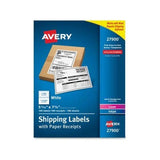 AVE27900 Averyreg; Shipping Labels with Receipt, 51/16 x 75/8 100 Count (27900)