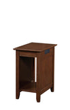 Convenience Concepts Edison End Table with Charging Station, Espresso