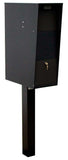 Qualarc Wf-Vacmb-Pst Large Capacity Galvanized Steel Locking Rust Proof Vacation Mailbox With 4 Diameter Mounting Post, Ships