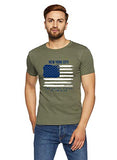 Adro Men'S Usa American Flag Printed Cotton T-Shirts (Rnr-M-Nww-Ol_Olive_M)