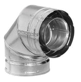 Simpson DuraVent 46DVAE90 Duravent Direct Vent Galvanized 90 Degree Elbow