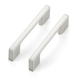 Ravinte Decor 15 Pack Kitchen Cabinet Handles 3 Hole Center Wide Foot Drawer Pulls - Brushed Nickel Cabinet Pulls Solid Kitchen 