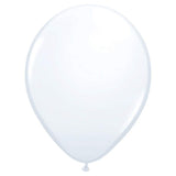 Qualatex 5 White Latex Balloons (100ct)