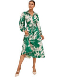 GRECIILOOKS Rayon Fit and Flare Below The Knee One Piece Maxi Bodycon Dresses Midi Dress for Women (GL-WD1223_Green