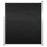 vidaXL Retractable Patio Side Awning - Black 39.4x196.9- Versatile Outdoor Sunshade, Windshield and Privacy Screen - Durable Pow
