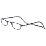 Clic Magnetic Reading Glasses for Men or Women, Computer Readers, Original Expandable (Smoke, 2.50 Magnification)