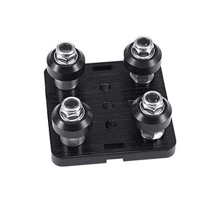 Zeelo Mini V Gantry Rod Plate with Wheel for V-Slot Aluminum Profile 3D Printer Accessories Parts Set for CNC Kossel Nema 23 Bla