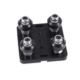 Zeelo Mini V Gantry Rod Plate with Wheel for V-Slot Aluminum Profile 3D Printer Accessories Parts Set for CNC Kossel Nema 23 Bla