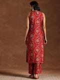 Libas Women'S Silk Blend Kurta Sets (36810_Red Red Xl