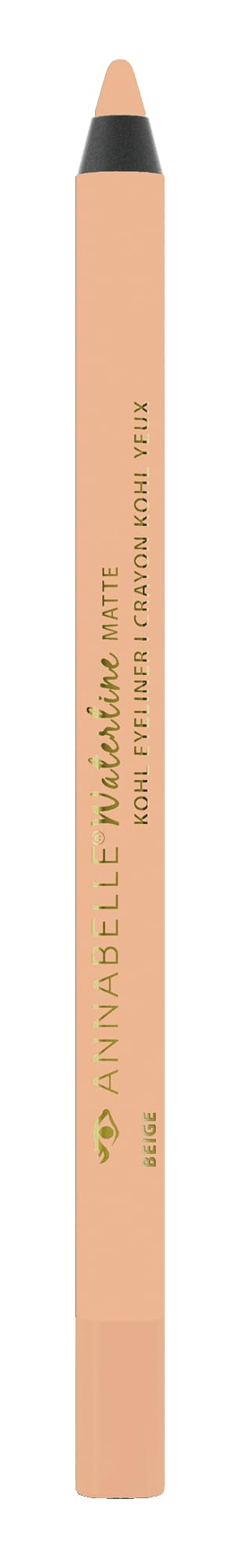 Annabelle Waterline Matte Kohl Eyeliner Pencil, Beige, Intense Colours, Matte Finish, Easy-To-Apply, Long-Lasting 10h, Waterproo