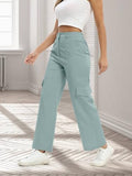 Toplot Cotton Multi-Pocket Cargo Pant For Women (Straight-Cargo-5191-Silver-36),Silver,36,B0D5VGC8YV