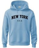 Adro Men'S Cotton Blend Neck Hooded Sweatshirt (H24-New-Sk_Sky Blue,Sky BlueApparel,L