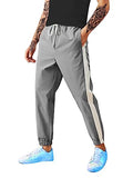 LookMark Men's Combo Slim Fit Solid Lycra Blend Full Elastic Sport Wear Running Gym Stretchable Jogger Track Pant in Grey & Navy Color(Track 02 Grey-Track 02 Navy-L),Grey-Navy05