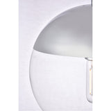 Living District Eclipse 1 Light Chrome Pendant With Clear Glass