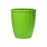 Hug A Plant | Kyiv Planter Round Plastic Pot For Home & Garden Decor (Green, 14Inch|35Cm)