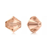 200pcs Adabele Austrian 3mm (0.12 inch) Small Faceted Loose Bicone Crystal Beads Light Peach Pink Compatible with Swarovski Crys