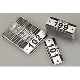 Global Industrial Locker Number Plate Kit, Numbered 101-299