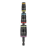 Klein Tools 32933M 6in1 Metric Impact Socket Set, 3 Flip Sockets with 6 Metric Hex Sizes 7 mm to 14 mm, Impact Rated 5Inch Sh