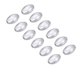 100pcs 8mm Smooth Oval Rice Loose Beads Metal Spacer Sterling Silver Plated Brass for DIY Craft Jewelry Making CF256-2