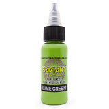 Radiant Colors Tattoo Ink Professional Tattooing Inks Fluid Vegan Pigments 1/2 oz Half Ounce Lime Green