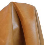NAT Leathers | Caramel Golden Tan Soft Faux Vegan PU (Peta Approved Vegan) Leather by The Yard Synthetic Pleather 0.9 mm Nappa Y