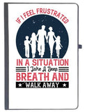 Udnag Ruled Notebook Diary Walking | I Feel Frustrated In A Situation, [A5 80Pages 80Gsm]