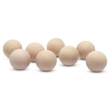 2 inch Wooden Round Ball, Bag of 5 Unfinished Natural Round Hardwood Balls, Smooth Birch Balls, for Crafts and DIY Projects (2 i