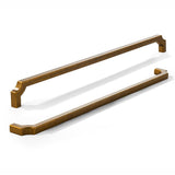 khtumeware 1-Pack 18 Inch Square Antique Brass Appliance Cabinet Pulls, Solid Zinc Alloy Heavy-Duty Handles for Kitchen/Bathroom