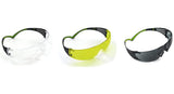 Peltor Sport SecureFit Safety Eyewear, 3 Pack Safety Glasses Clear, Amber, & Gray Lenses