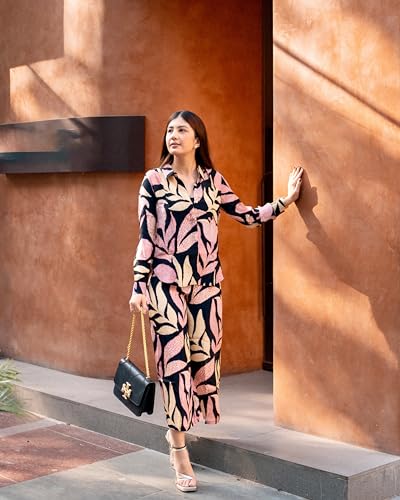 Anni Designer Women'S Cotton Blend Printed Ethnic Co-Ord Set (Badima Black_M_Black_Medium),Black,M,Cotton Blend,Regular,Kurta