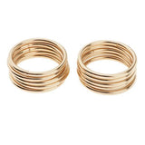 ATORSE 3x10pcs Welded Iron Metal Dream Catcher Rings Macrame Hoop Loop Craft Golden