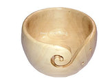 Naaz Wood Arts Wooden Yarn Bowl, Handmade Bowl From Women Sheesham Wood Heavy & Sturdy To Prevent Slipping, For Knitting & Croc