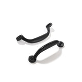 CABDM 10 Pack 3 inch Hole Center Matte Black Cabinet Pulls - Heavy Duty Solid Drawer Hardware Handles Kitchen Vanity Bathroom Ha