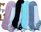 WomenS Cotton Printed Colorful Ankle Length Socks | Breathable Durable Comfortable Regular Wear Moti/Net Socks For GirlS Pai