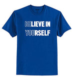 Adro Believe In Yourself Design Printed T-Shirt For Men (Rnr-S36-You-Rb_Royal Blue_2Xl)