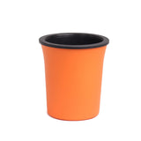 Hug A Plant | Oslo 10.5Cm Orange Round Plastic Pot With Inner For Home & Garden (10.5Cm | 4.13 Inch, Pack Of 1, Orange)