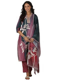 Libas Women'S Cotton Blend Kurta Set (48845_Mauve