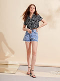 Toplot Women'S Casual Printed Crop Shirt With Half Sleeve Pack Of 2 (Combo-5059-Blk-Blk-Xs),Black-Black,,B0CFTX1RC7