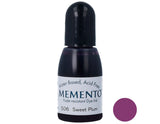 Tsukineko 1/2 Fluid Ounce Memento FadeResistant WaterBased Dye Inker, Sweet Plum