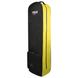 UJEAVETTE Wheeled Golf Travel Cover Bag for Airlines Shipping Storage Carrier Yellow